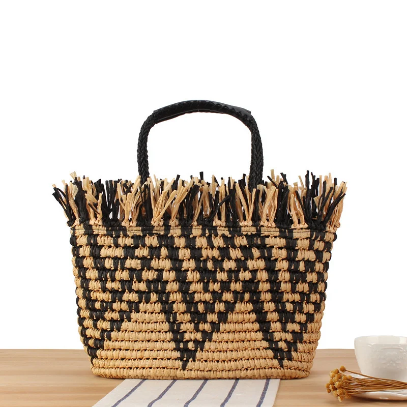 Praktische Makramee-Strandtasche Skanto