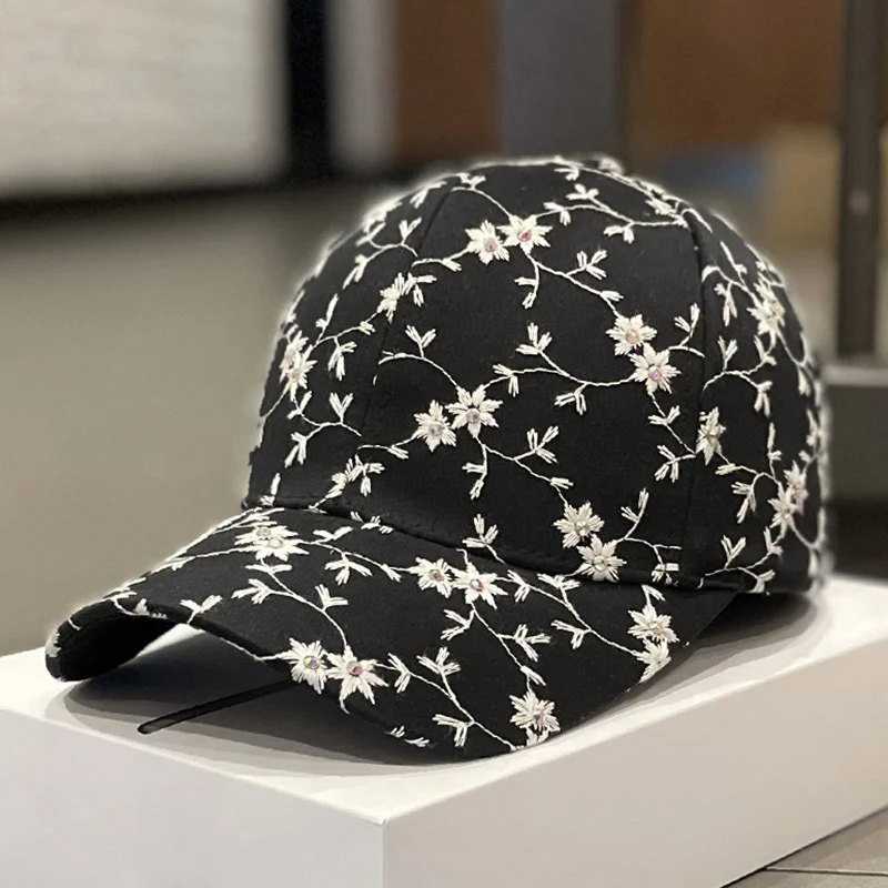Bestickte Damen-Baseballkappe mit Strass-Detail Skanto