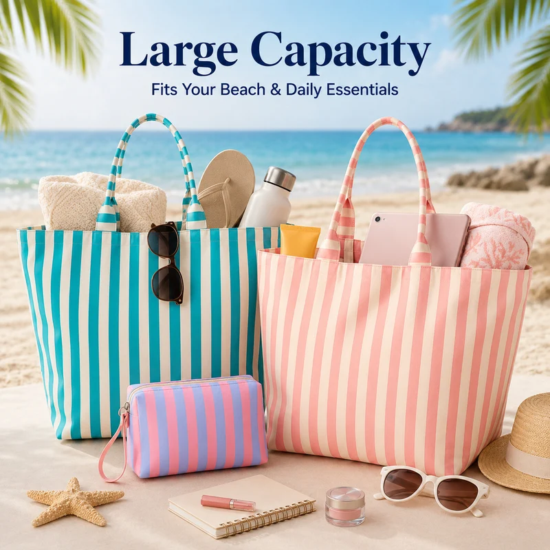 Strandtasche mit wasserabweisenden Streifen Skanto