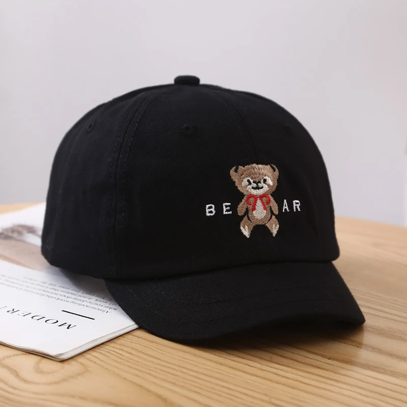 Damen Süße Baseballkappe mit Bären-Stickerei Skanto