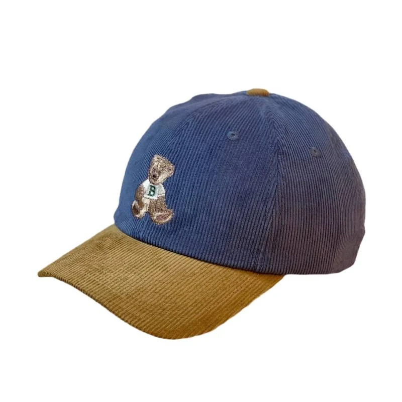 Skanto Damen Cord-Baseballkappe mit Teddybär-Stickerei Skanto