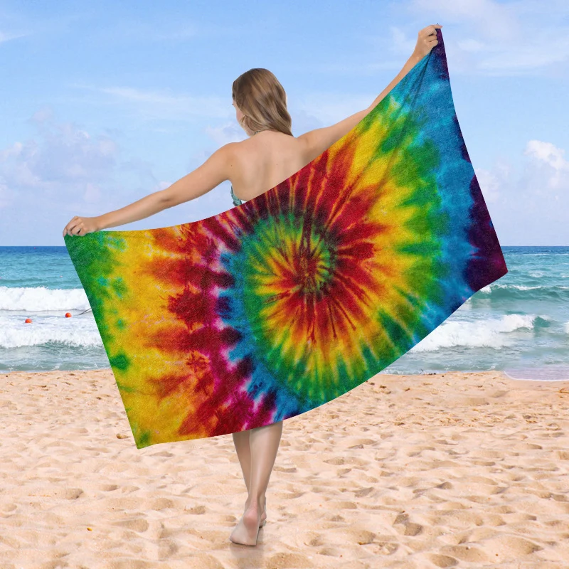 Großes Tie-Dye Strandtuch Skanto