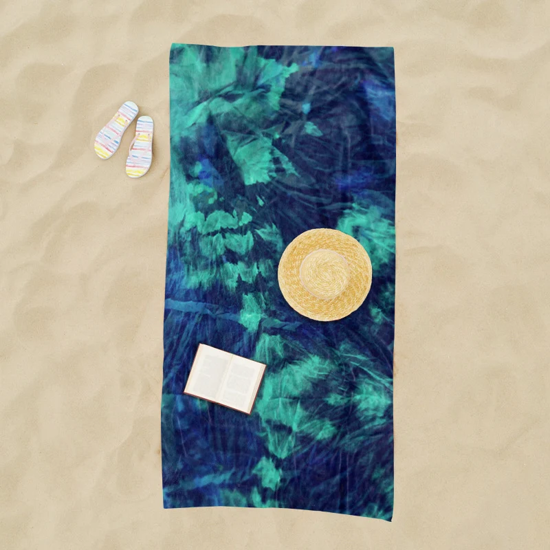 Großes Tie-Dye Strandtuch Skanto