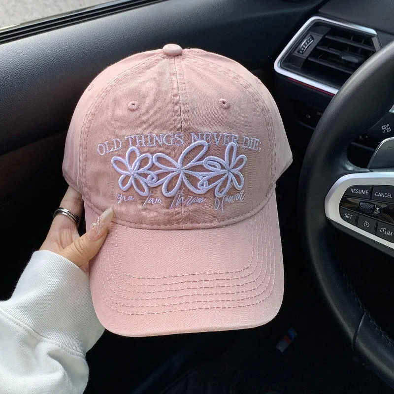 Damen Bestickte Denim-Kappe Skanto