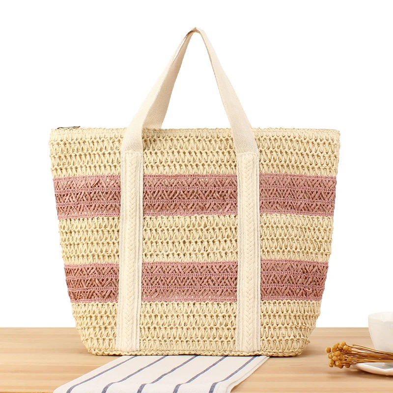 Geflochtene Strandtasche mit robusten Riemen Skanto