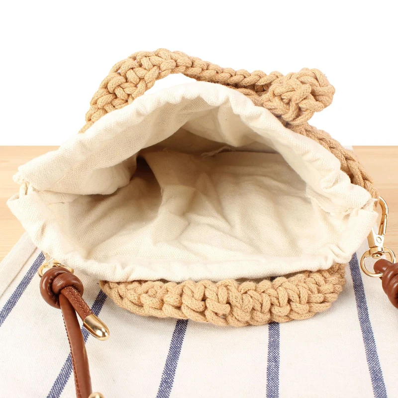 Handtasche im modernen Makramee-Design Skanto