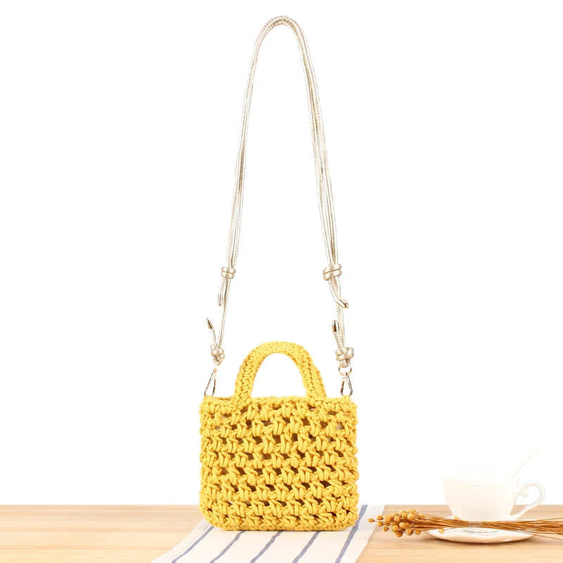 Handtasche im modernen Makramee-Design Skanto