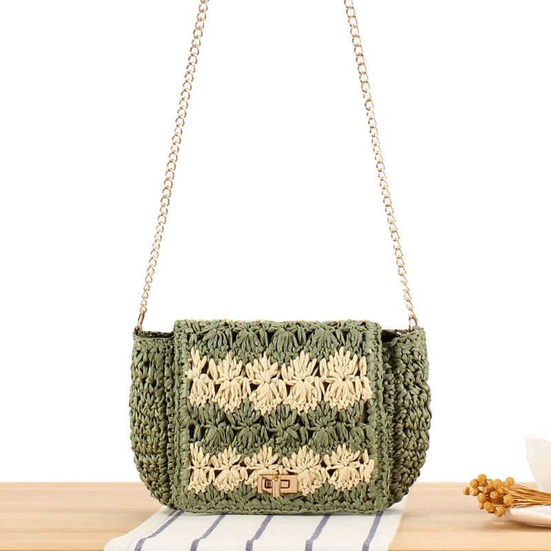 Handtasche im gewebten Blumendesign Skanto