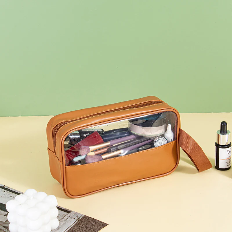 Kosmetiktasche mit transparenten Fächern Skanto