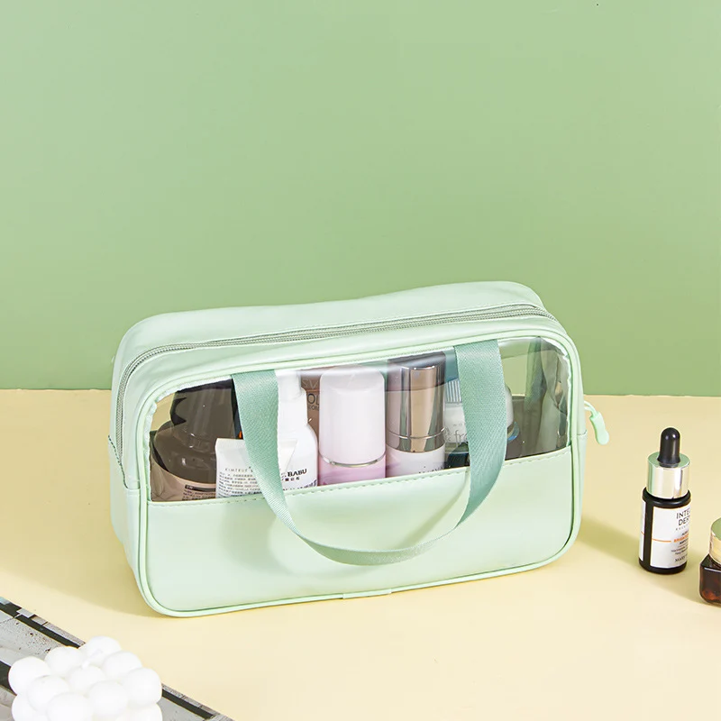 Kosmetiktasche mit transparenten Fächern Skanto