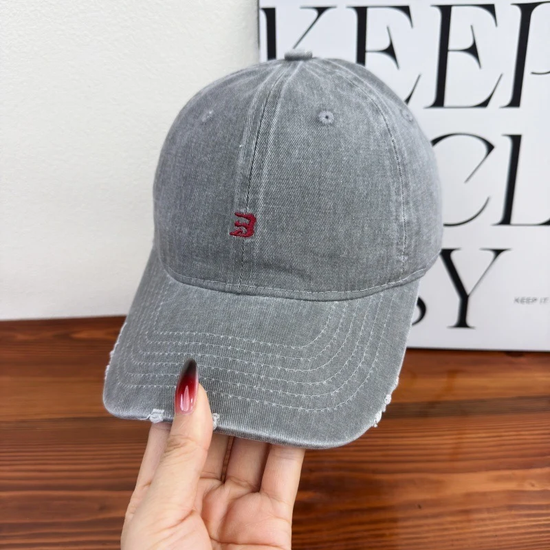 Unisex Distressed Baumwoll-Baseballkappen Skanto 1784083761