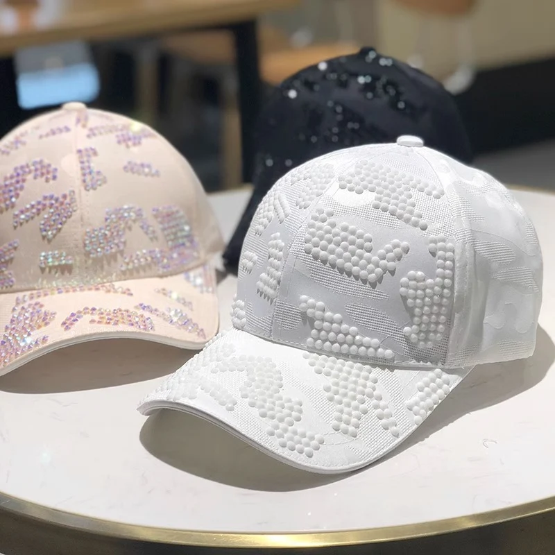 Damen Verzierte Pailletten Baseball Cap Skanto