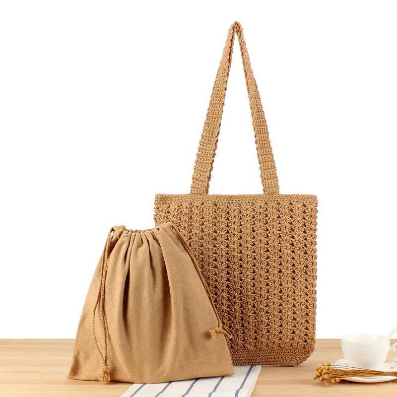 Geflochtene Shopper-Tasche mit praktischer Innentasche Skanto