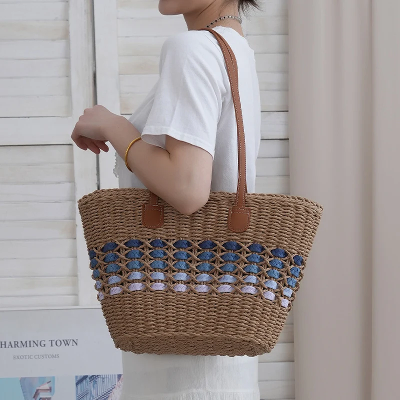 Strohhandtasche Skanto