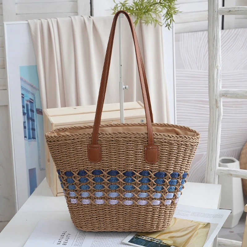 Strohhandtasche Skanto