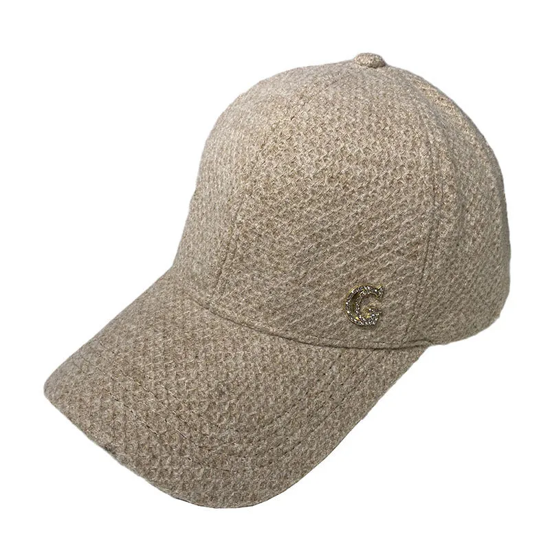 Damen Elegante Baseball Cap aus Wollmischung Skanto