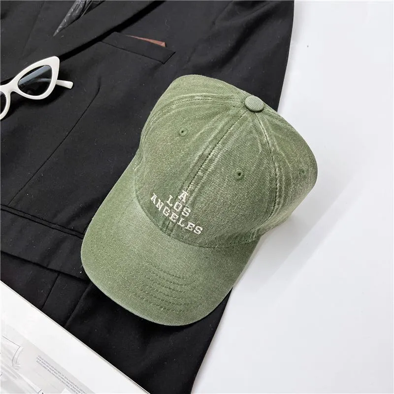 Damen Baseball Cap im Used-Look mit Vintage Los Angeles Skanto