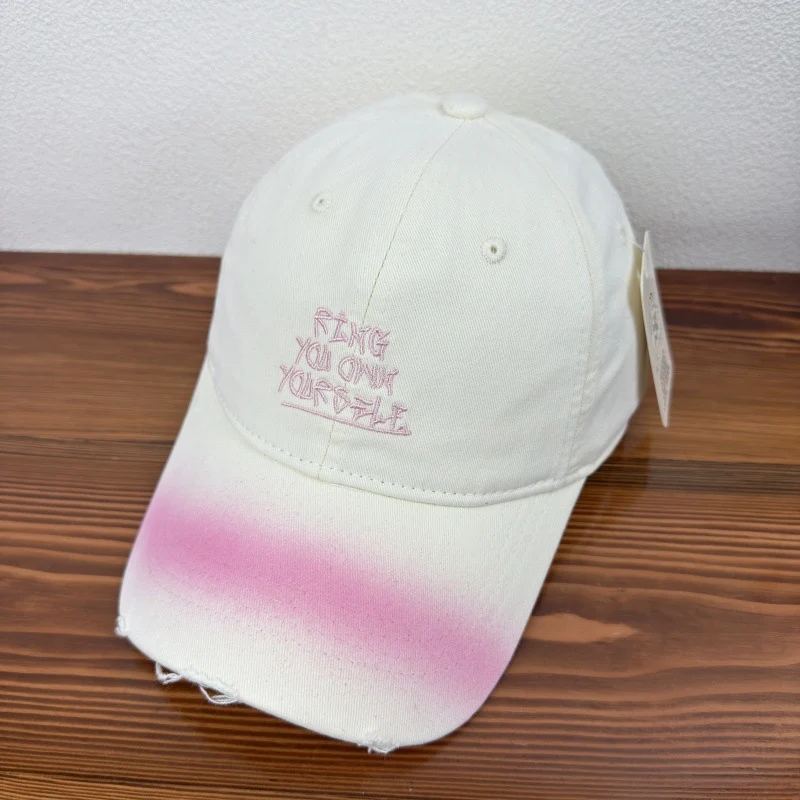 Damen Baseballkappe im Used-Look mit Motiv Skanto
