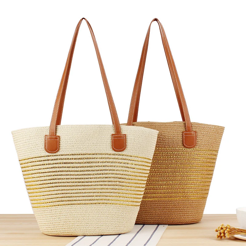 Strandtasche mit modernen Streifen Skanto