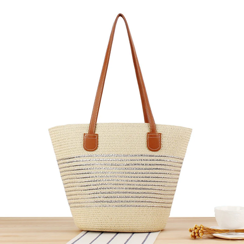 Strandtasche mit modernen Streifen Skanto