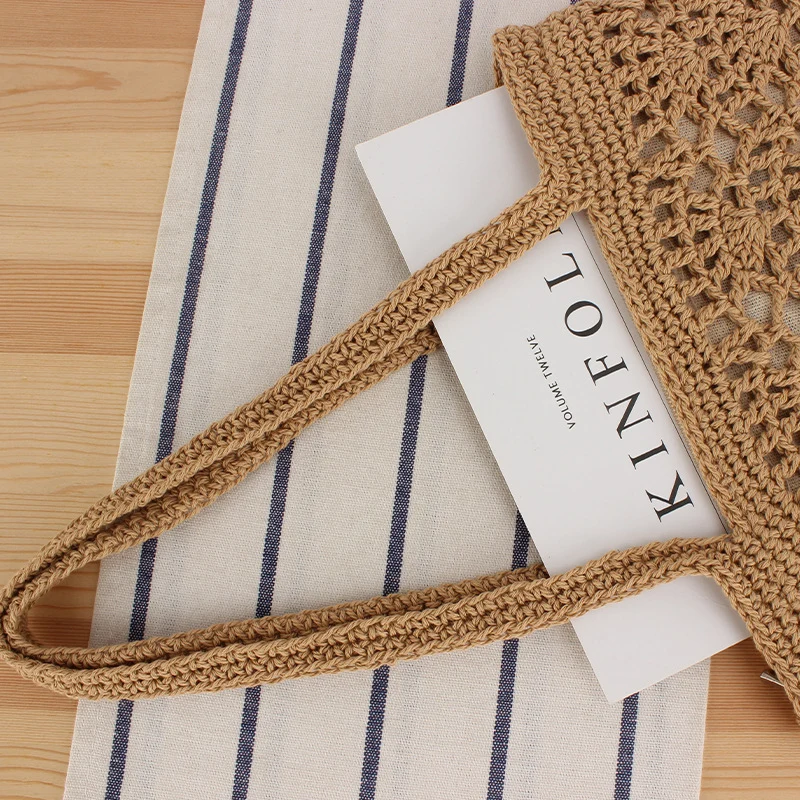 Makramee-Strandtasche mit handgewebtem Design Skanto