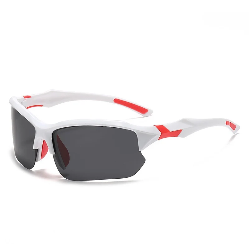 Unisex Sportliche Performance-Sonnenbrille mit Halbrand, polarisiertem UV-Schutz, rutschfesten Nasenpads Skanto
