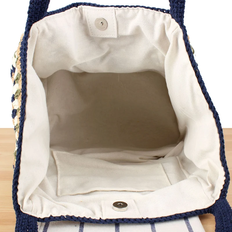 Gehäkelte Handtasche mit einzigartigem Muster Skanto