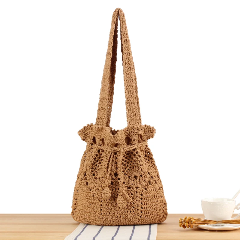 Große gehäkelte Tasche mit verstellbarem Griff Skanto