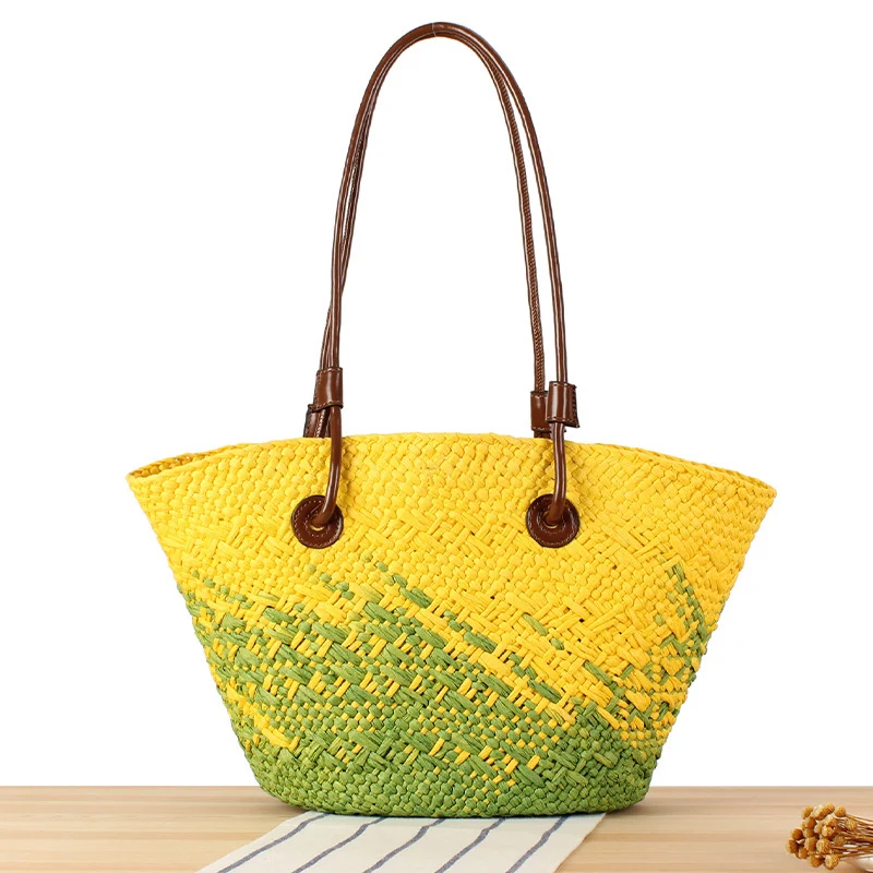 Strandtasche mit farbenfrohem Flechtdesign Skanto
