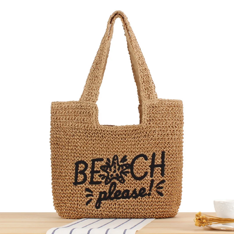 Leichte Strandtasche mit raffinierter Flechtung Skanto