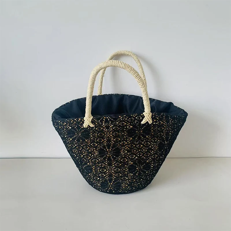 Korbtasche mit elegantem, gewebtem Design Skanto