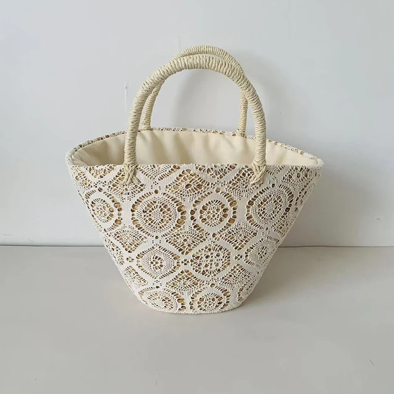 Korbtasche mit elegantem, gewebtem Design Skanto