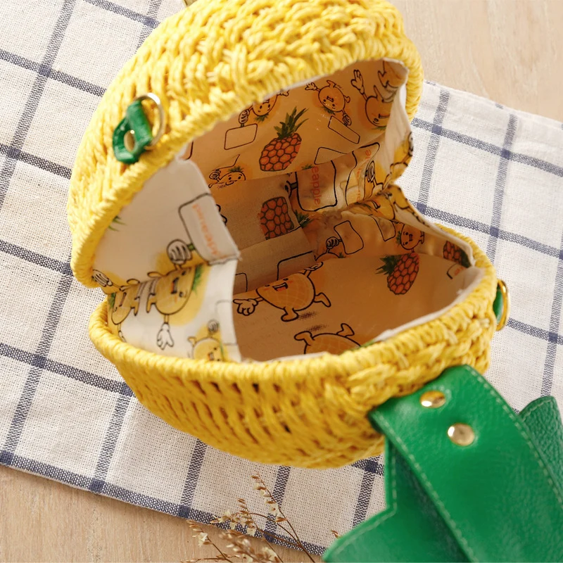 Kreative Korbtasche im Ananas-Design Skanto