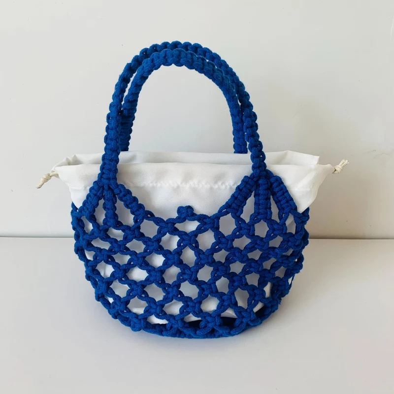 Handgeknüpfte Tote Bag mit innerem Kordelzugverschluss Skanto