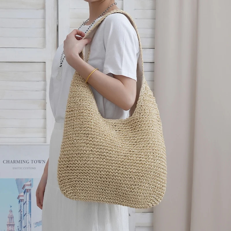 Handgefertigte Shopper-Tasche aus Naturmaterialien Skanto