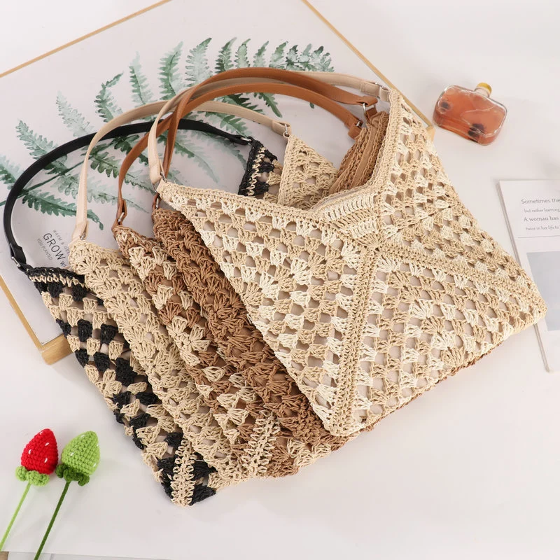 Handgefertigte Makramee-Schultertasche im stilvollen Design Skanto