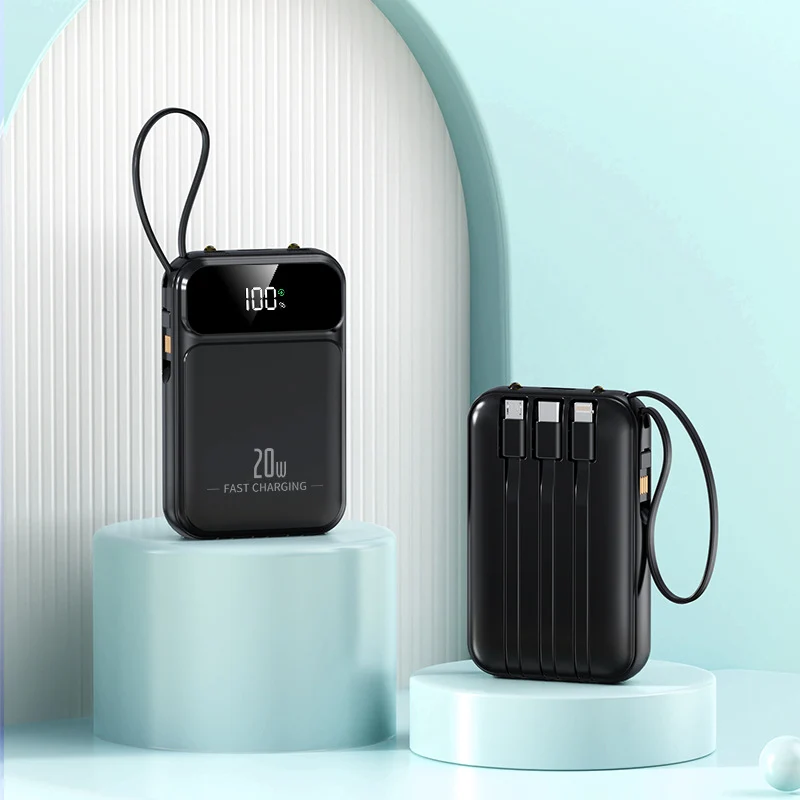 Tragbare Powerbank mit Digitalanzeige von Skanto