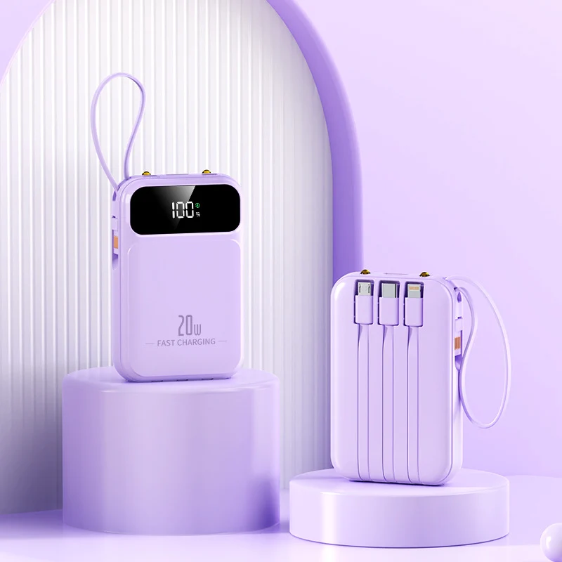 Tragbare Powerbank mit Digitalanzeige von Skanto