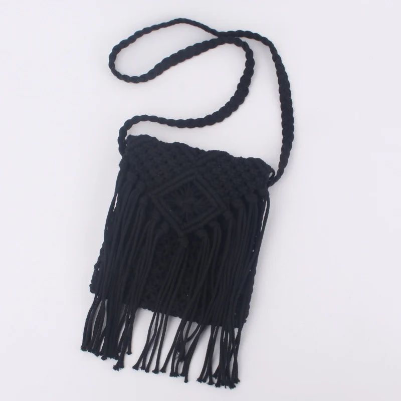 Handgeknüpfte Fransen-Tasche Skanto