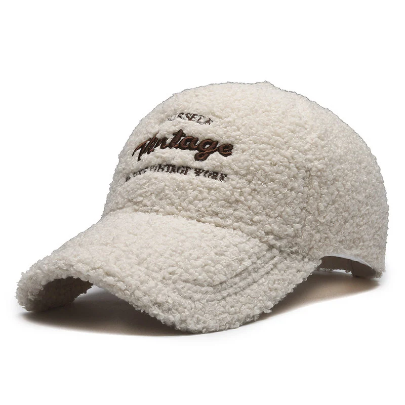 Damen Vintage-inspirierte Plüsch-Baseballkappe Skanto