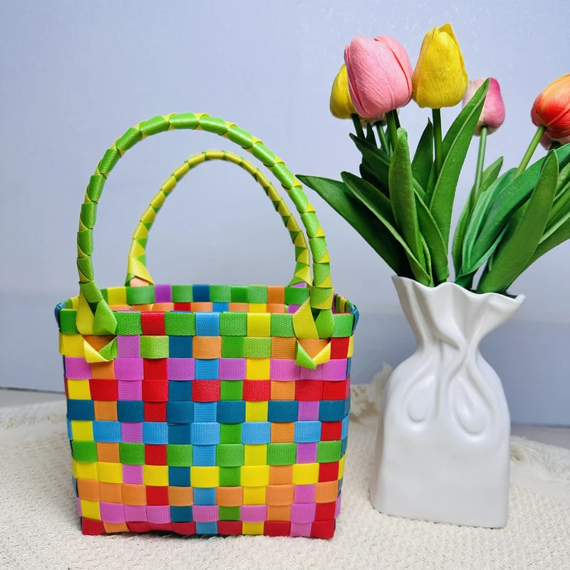 Geflochtene Jutetasche Skanto