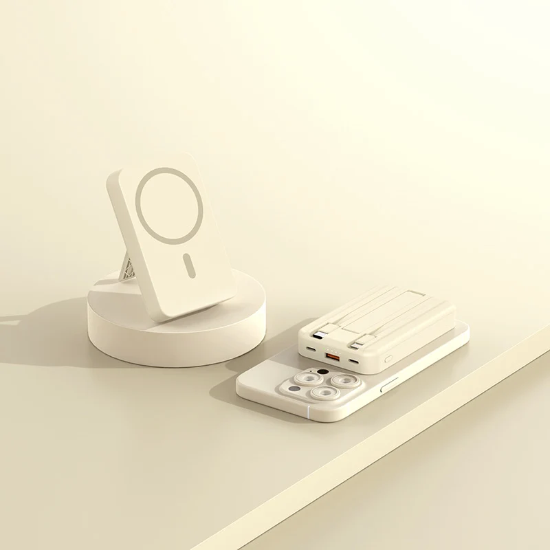 Tragbare Powerbank mit kabelloser Ladefunktion Skanto