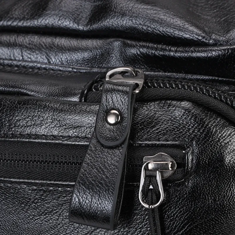 Herren Stilvoller und funktionaler Lederrucksack Skanto