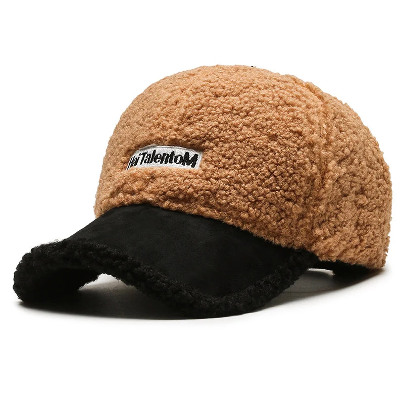 Damen Gemütliche Plüsch-Fleece-Baseballkappe Skanto