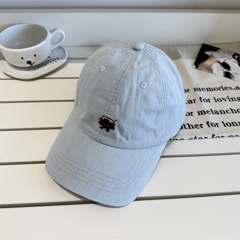 Bestickte Baseball Cap mit Cartoon-Motiv für Damen Skanto