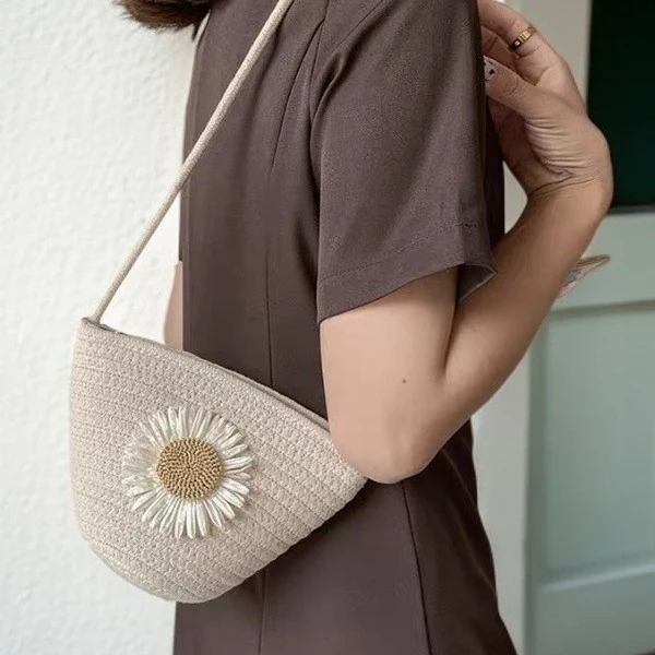 Handtasche mit Blumenmuster Skanto