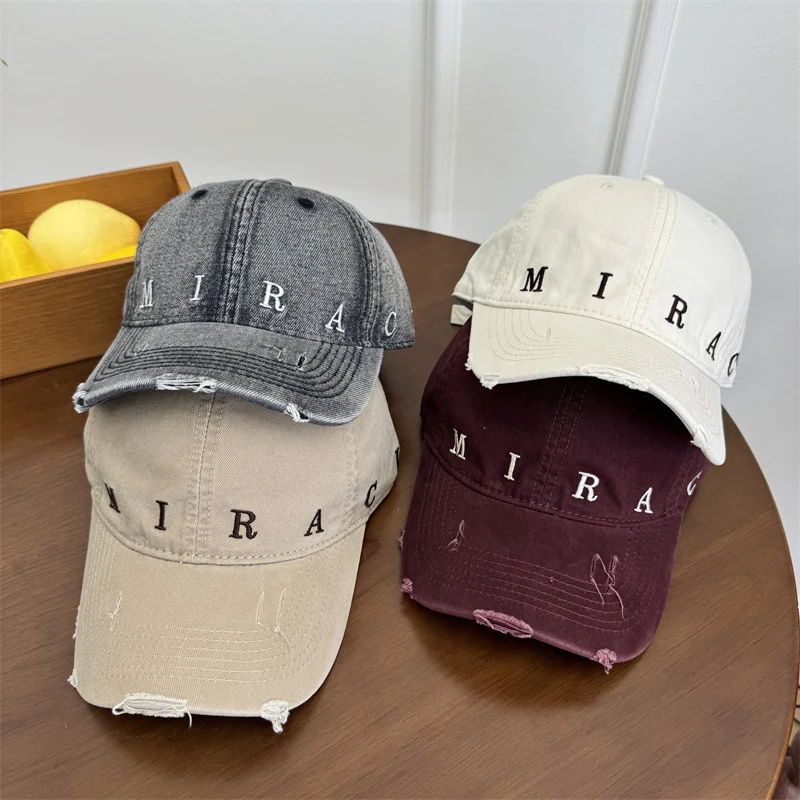 Damen Baseball Cap aus Denim im Used-Look Skanto