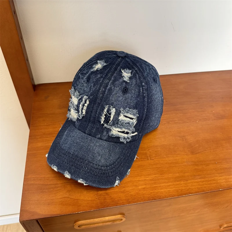 Damen Baseball Cap aus Denim im Used-Look, verstellbar Skanto