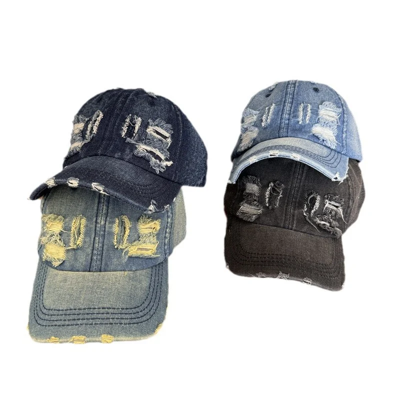 Damen Baseball Cap aus Denim im Used-Look, verstellbar Skanto