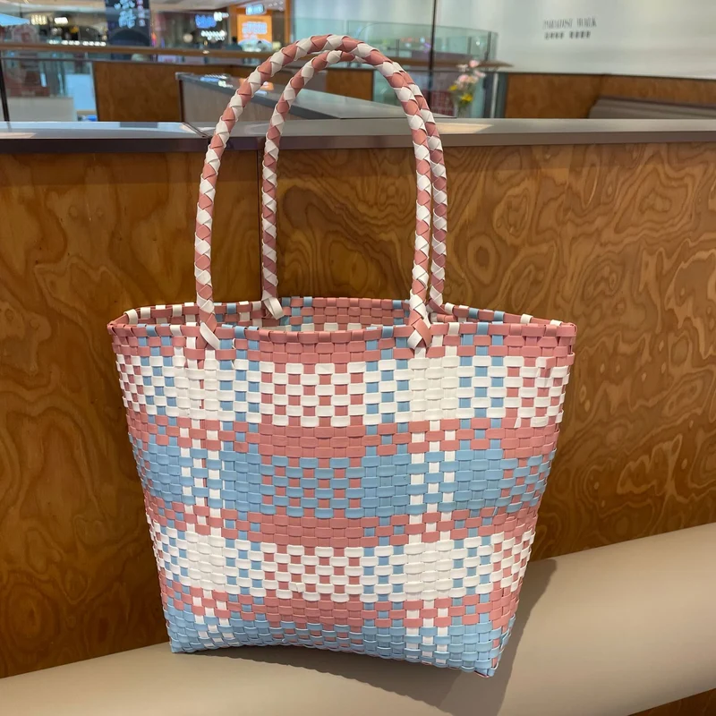 Handgewebte Einkaufs- und Strandtasche Skanto
